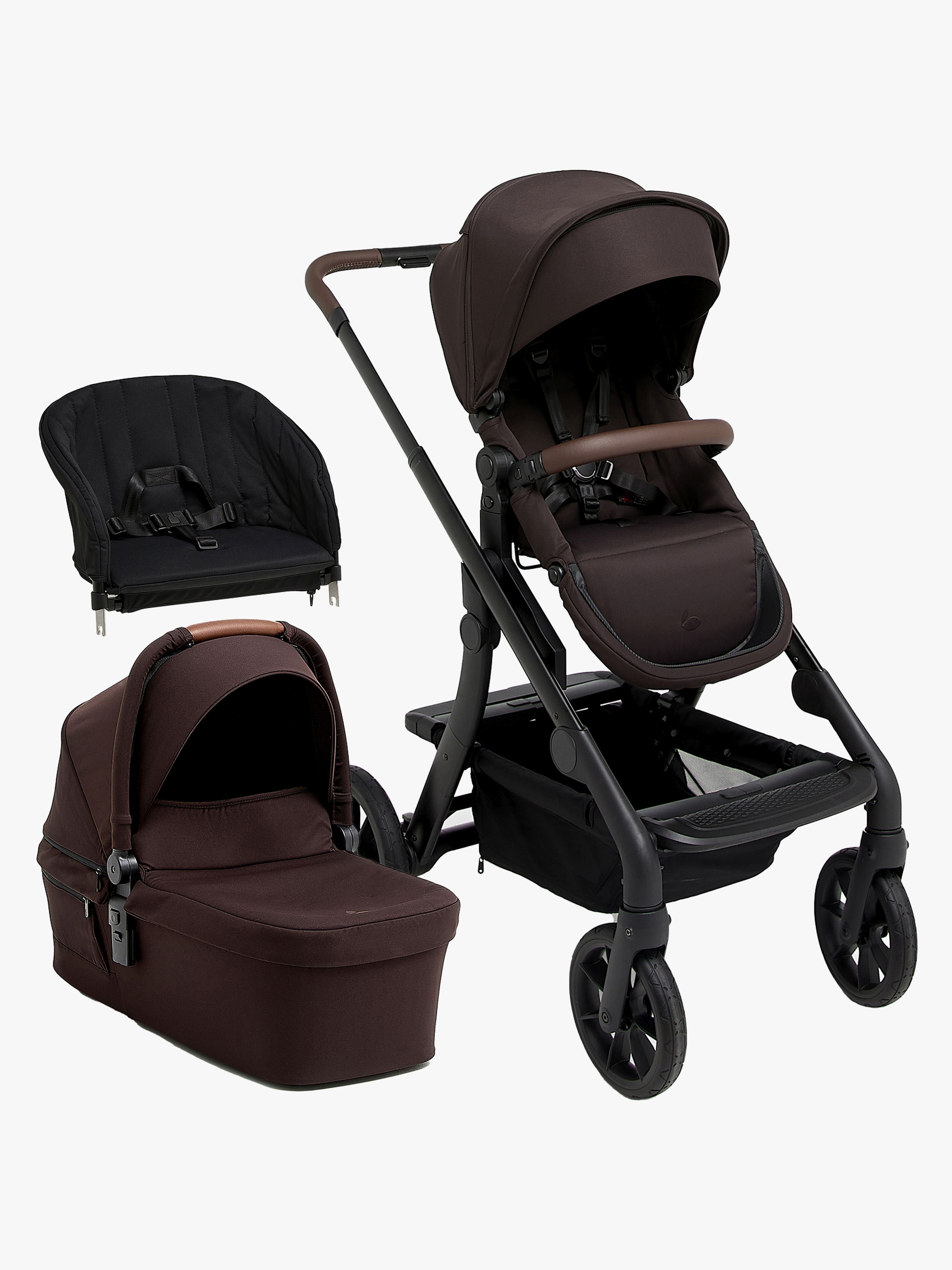 Beemoo Pro Max Duovagn inkl. Toddler seat, Espresso Brown