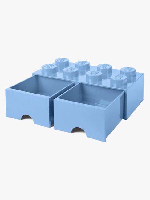 LEGO Förvaring med låda 8, Ljusblå
