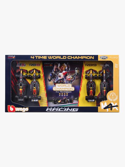 Bburago F1 Red Bull Racing Max Verstappen World Champion Bilset 1:43 4-Pack