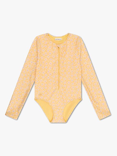 Swim Essentials  Långärmad UV-Dräkt, Florish Yellow