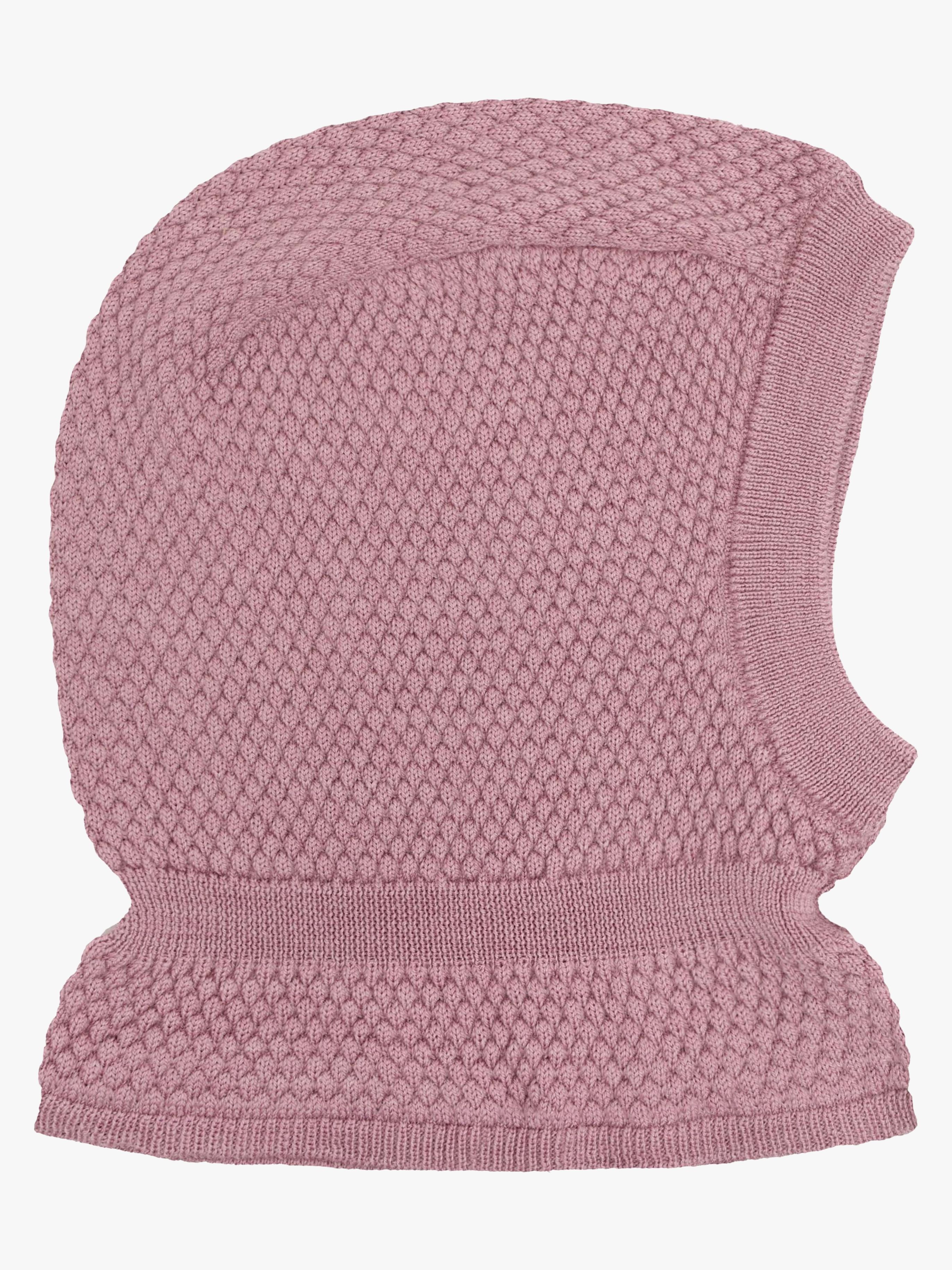 CeLaVi Stickad Balaklava Merinoull, Lilas Melange, 50