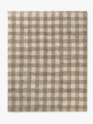 LorenaCanals Tvättbar Vichy Matta 90x120 cm, Marron