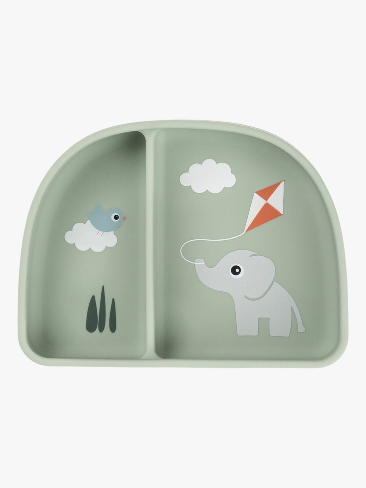 Done By Deer Playground Delad Tallrik Stick & Stay, Green