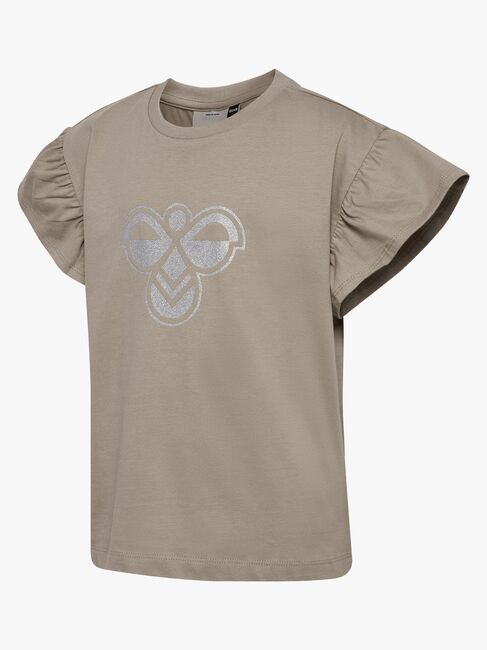 Hummel JR Ruffle T-shirt, Rock Ridge