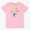 Pippi Långstrump X Martinex Pippi Logo T-shirt, Rosa