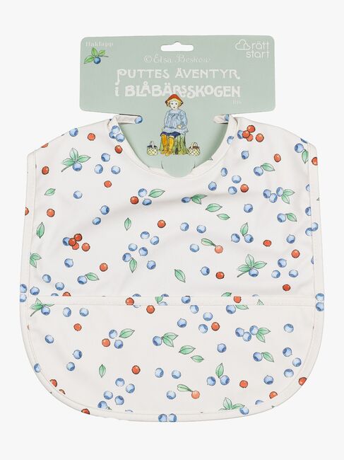 Elsa Beskow Putte I Blåbärsskogen Haklapp, Vit