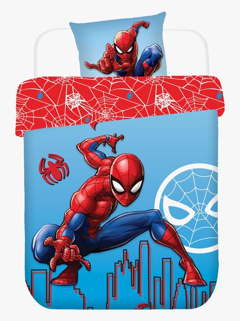 Marvel Spider-Man Bäddset 140x200, Blå