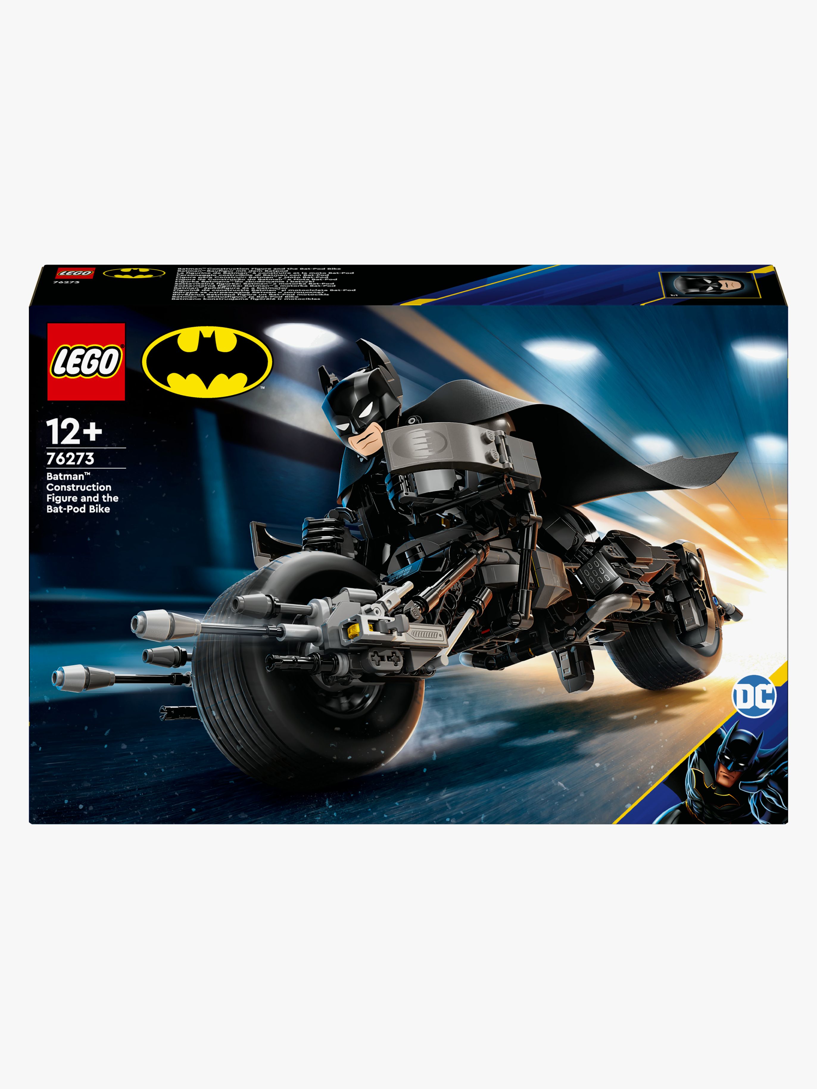 LEGO Super Heroes 76273 Batman byggfigur och Batpod-cykeln
