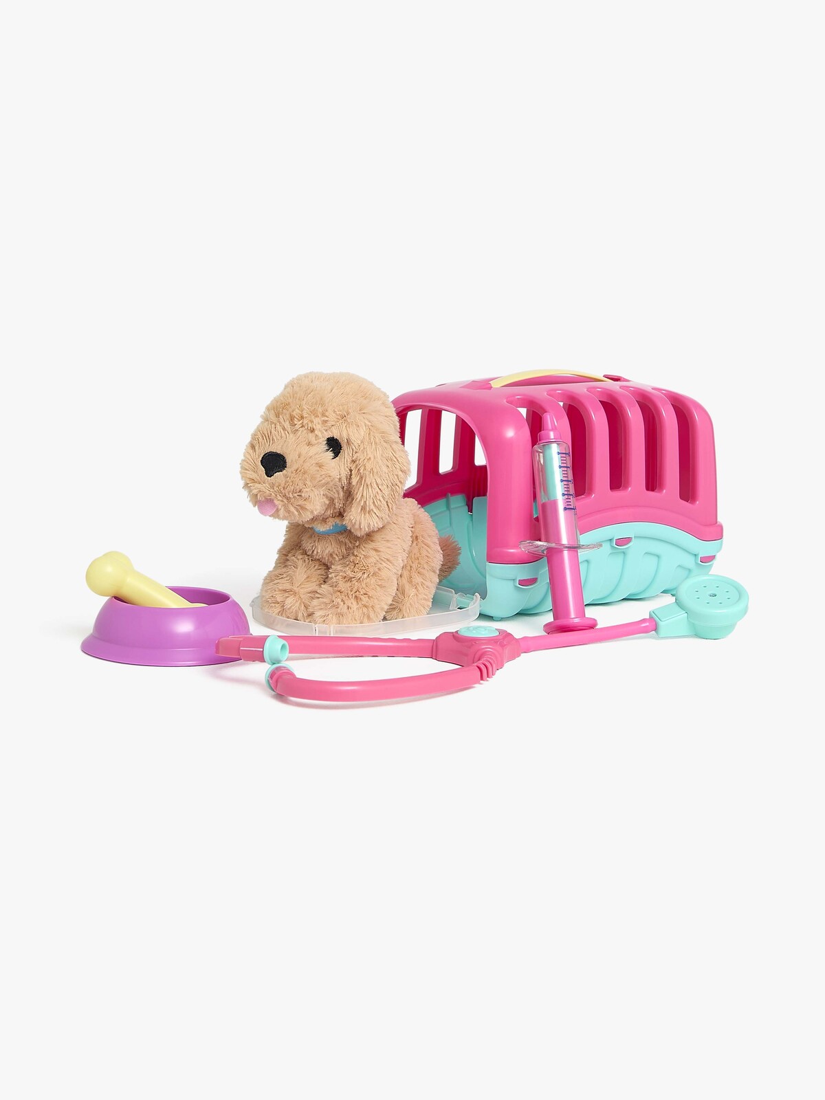 Cloudberry Castle Pet Care & Puppy Lekset 6 Delar