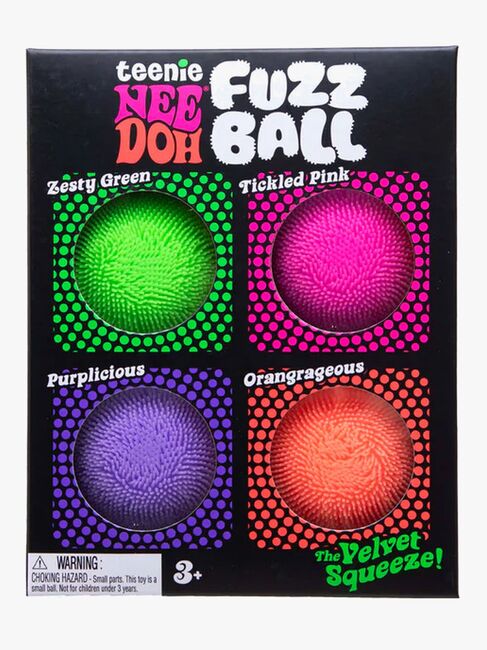 NeeDoh Teenie Fuzz Stressbollar 4-Pack
