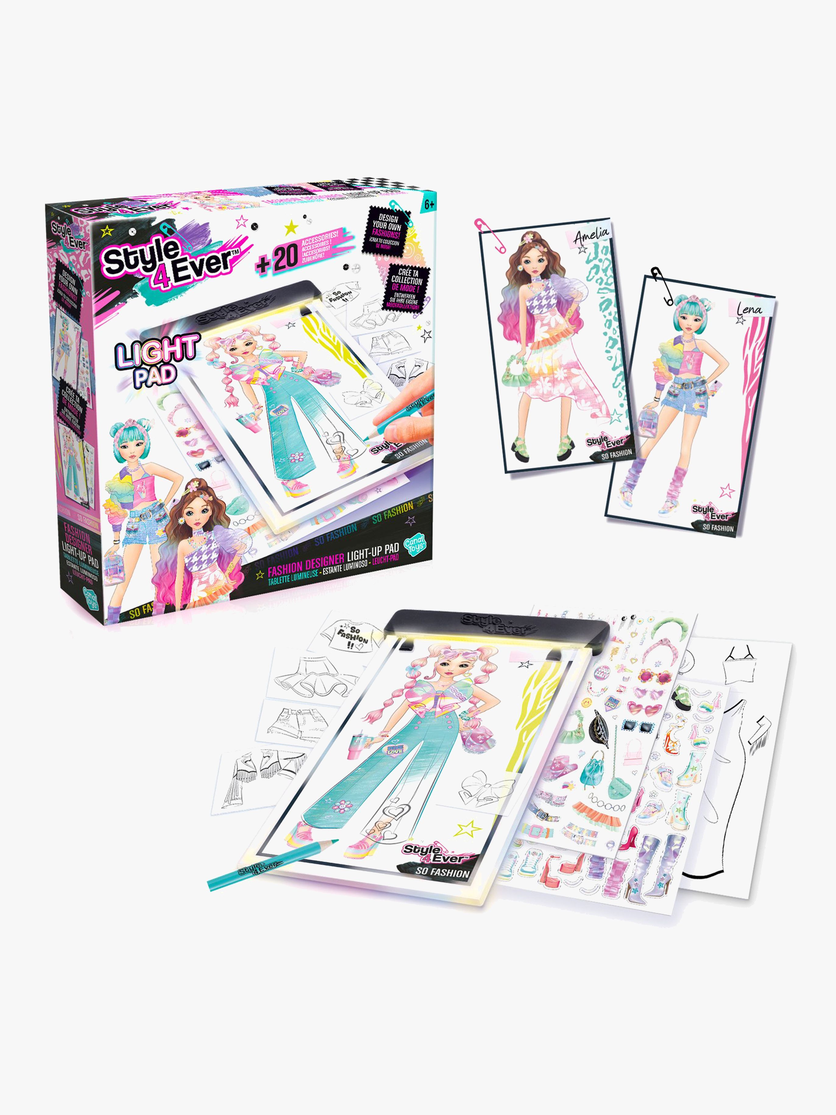 Style 4 Ever Fashion Designer Light-up Pad Pysselset