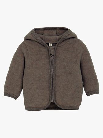 Huttelihut Ullfleecejacka Merinoull, Brown Melange