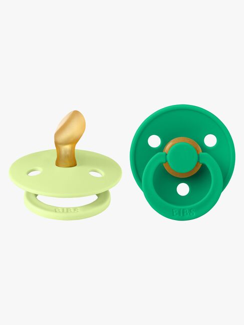 BIBS Colour Napp 2-Pack Latex Stl 1 Anatomisk, Matcha/Cactus
