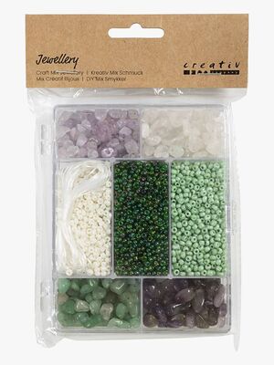 Creativ Company Pärlset Kristaller, Grön/Lila