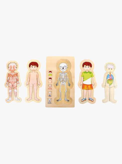 Small Foot Pussel Anatomi, Grön