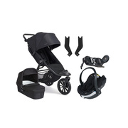 Baby Jogger City Elite 2 Duovagn inkl. BeSafe iZi Go Modular X2 & Bas, Opulent Black/Jet