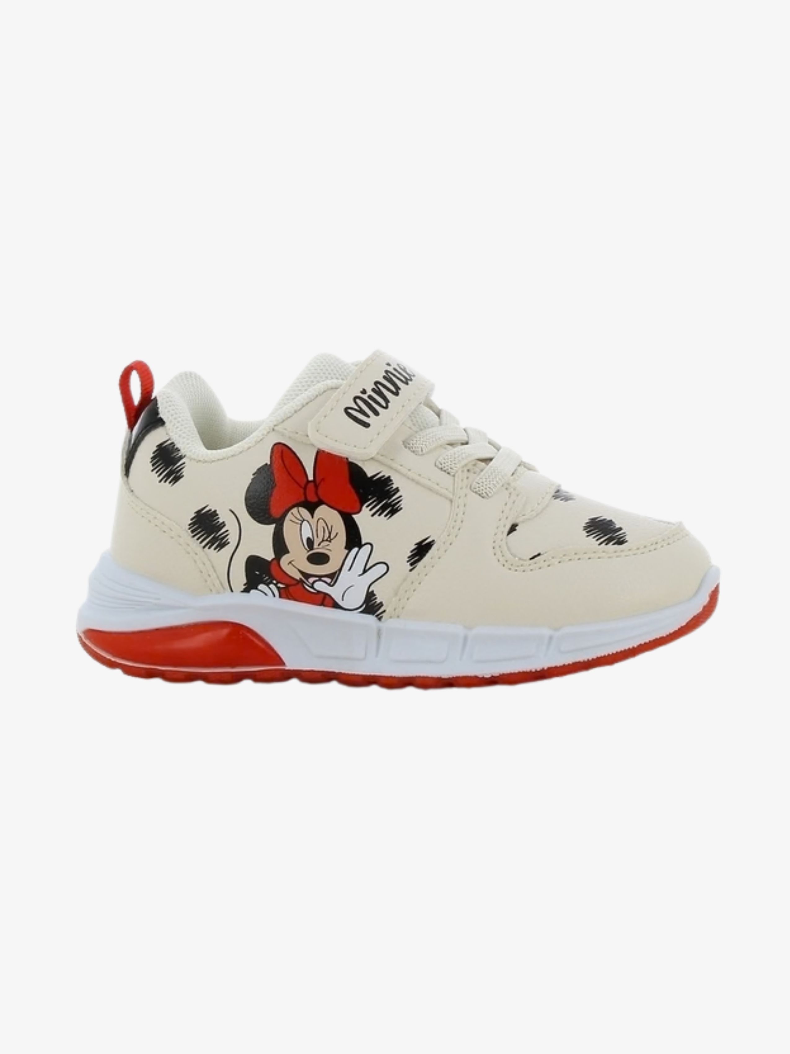 Disney Mimmi Pigg  Blinkande Sneakers, Beige/Black, 26
