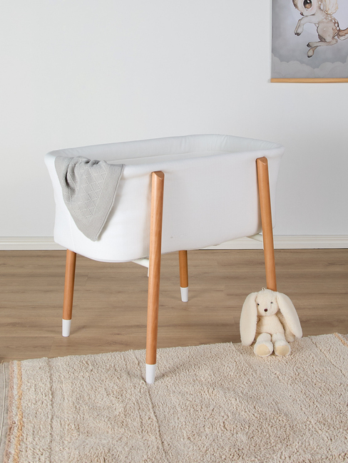 Beemoo CARE Nordic Spjälsäng, White/Wood