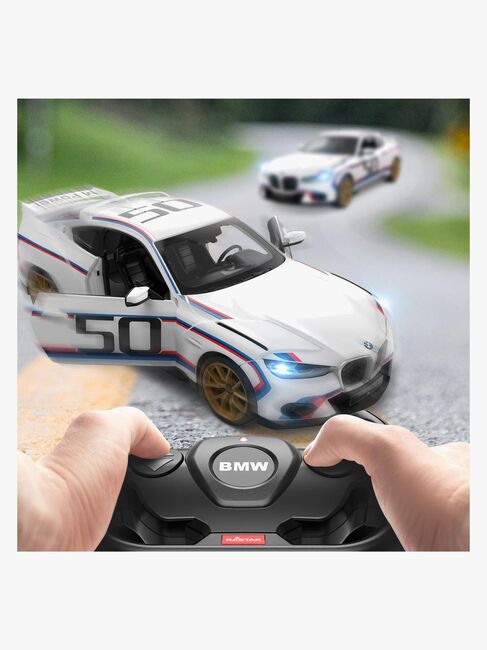 Rastar BMW 3.0 CSL Radiostyrd Bil 1:14, Vit