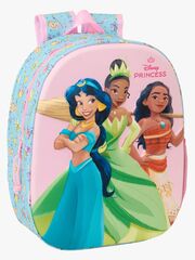 Disney Princess 3D Ryggsäck 8.5L, Rosa/Blå