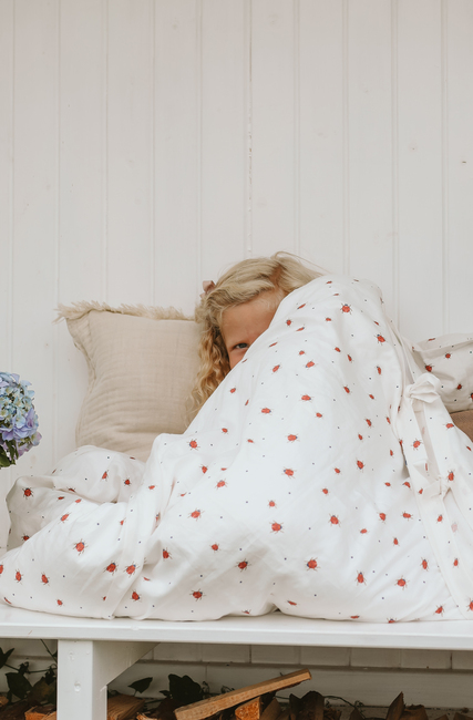 Vanilla Copenhagen Bäddset Junior 100x130, Lady Lovebug