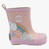 Mikk-Line Barefoot Rainbow Gummistövlar, Adobe Rose