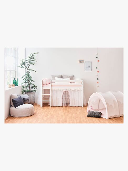 Hoppekids ECO Dream Halvhög Loftsäng 70x160, Vit