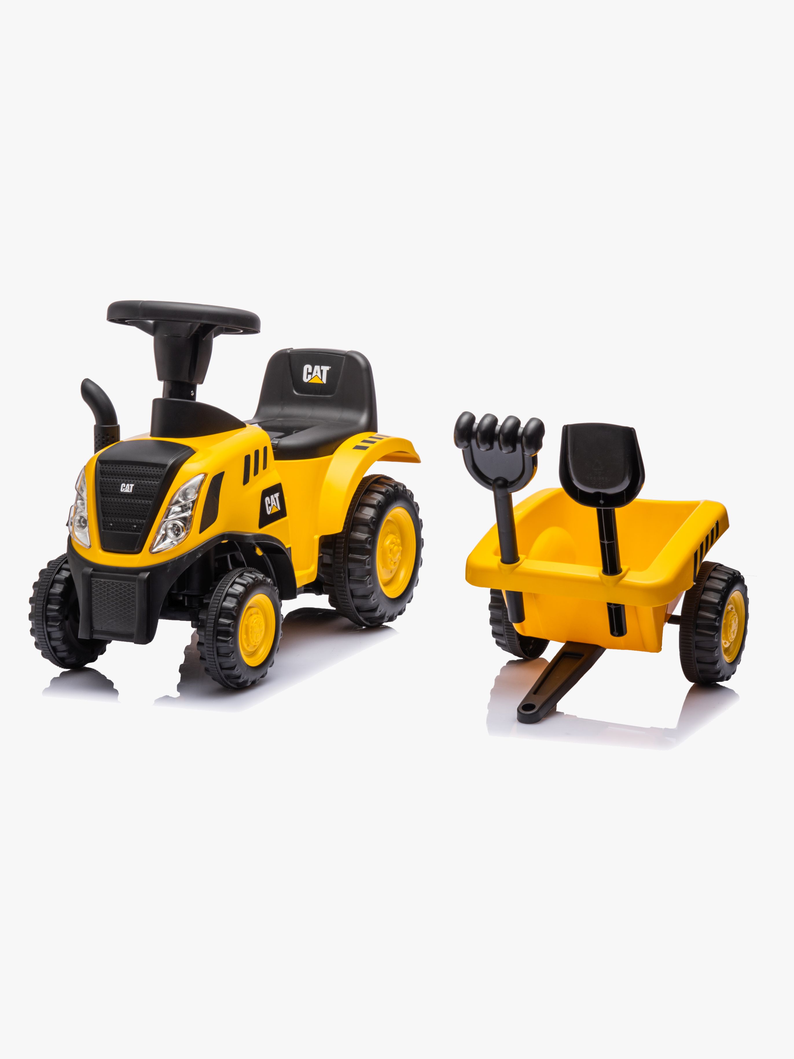 Caterpillar Gåbil med Släpvagn, Gul