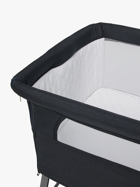 Beemoo CARE Every Bedside Crib, Deep Grey