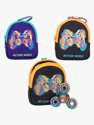 Action World Mini Ryggsekk Med Fidgetspinner