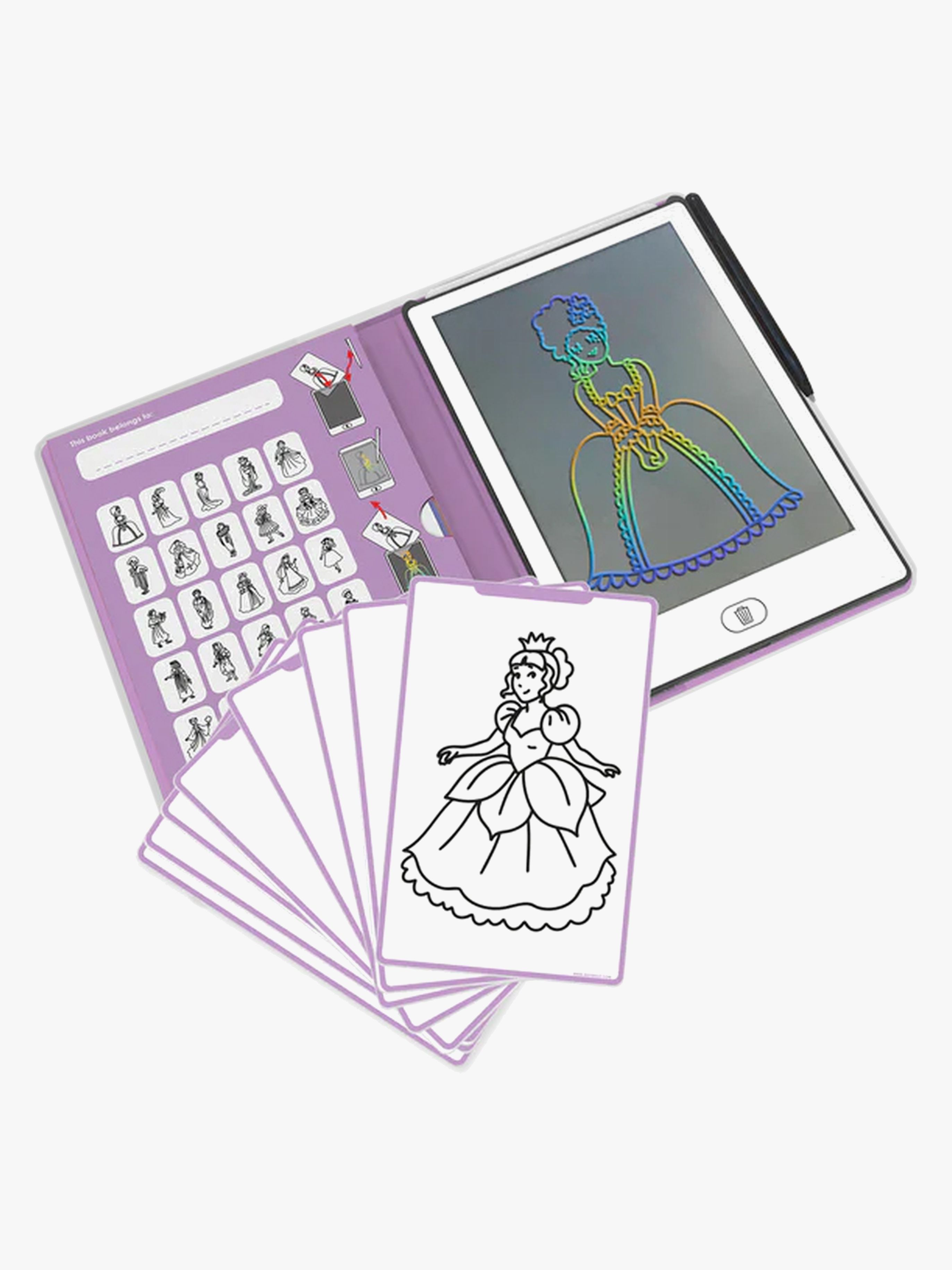 Kidywolf KIDYDRAW MINI Ritplatta LCD Prinsessa