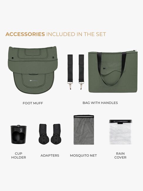 Kinderkraft YOXI 2-in-1 Duovagn, Mystic Green