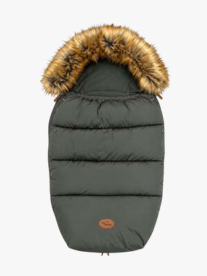 Mini Dreams Fleece Vognpose, Oliven/Pels