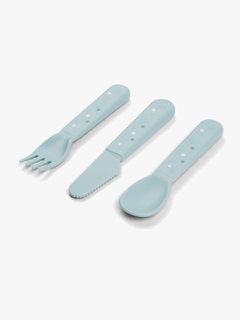 Done By Deer Foodie Bestick Happy Dots, Blå