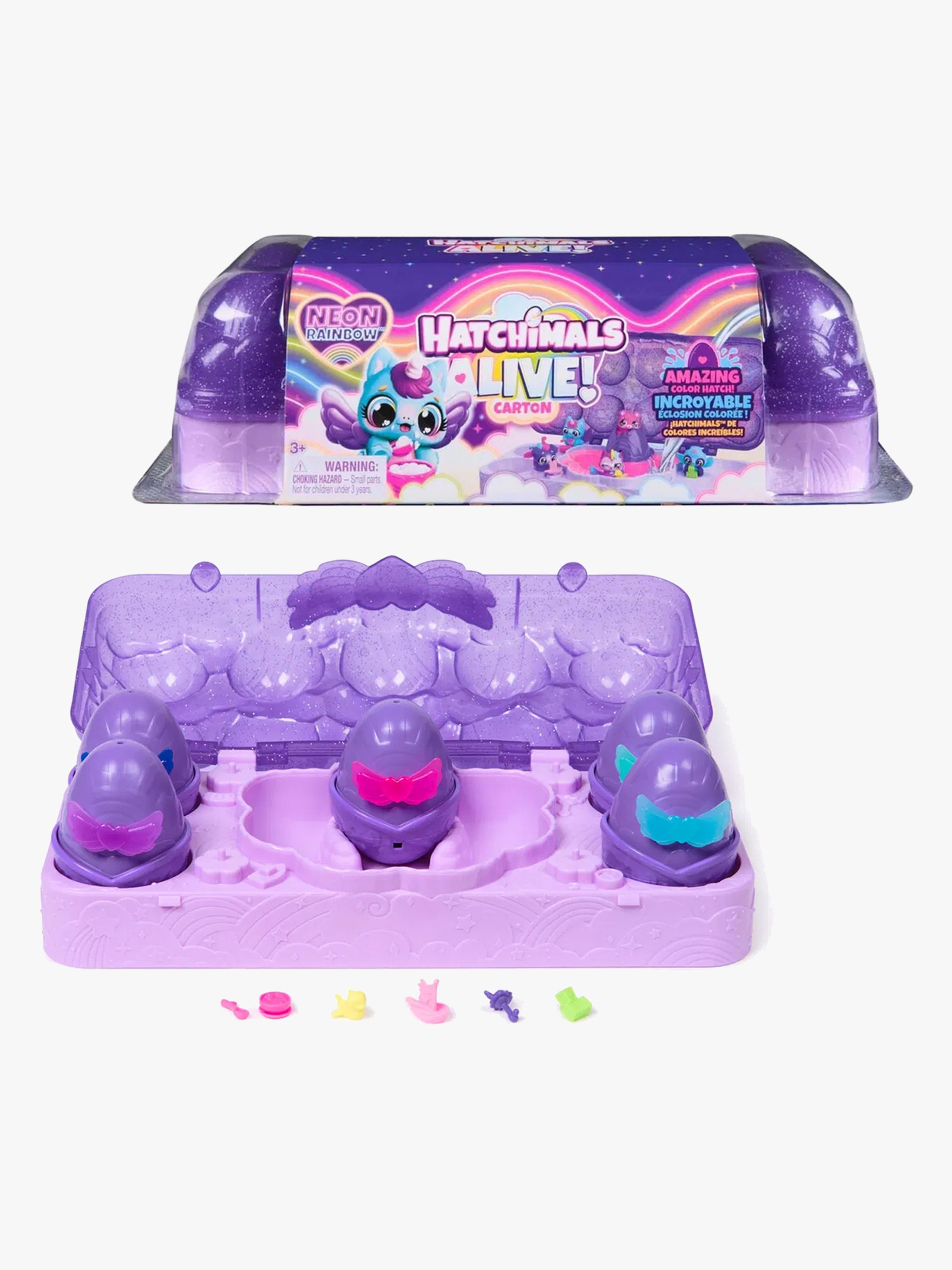 Hatchimals Alive Neon Rainbow Carton Figurset