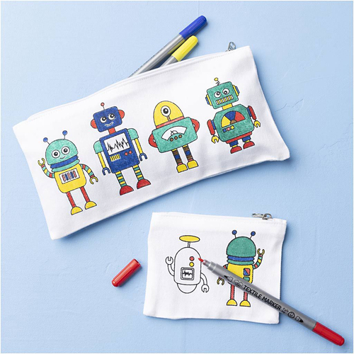 Creativ Company DIY Pysselset Textilmålning Robot