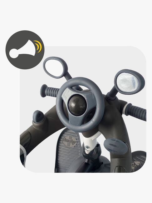Smoby Trehjuling Baby Driver Plus, Grå