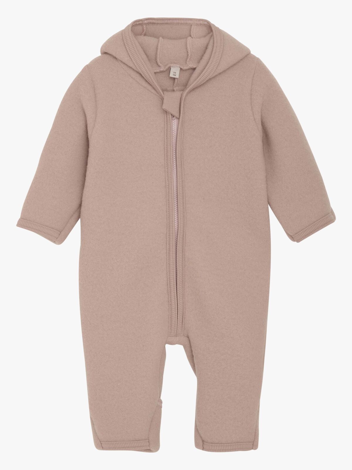 Huttelihut Overall Merinoull med Öron, Mahogany Rose