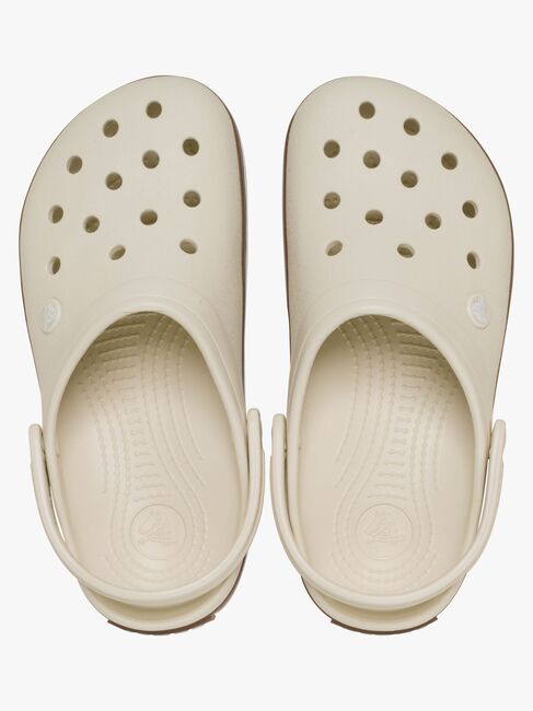 Crocs Crocband Gum Tofflor, Summit White
