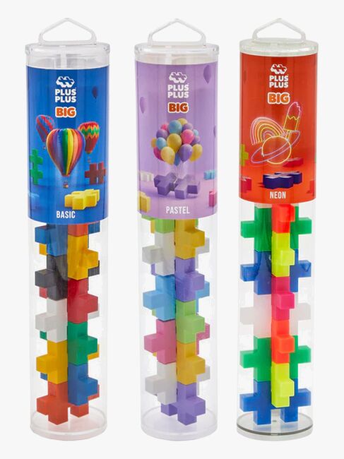 Plus-Plus BIG Byggset med Basplatta & Tub 3x15 Delar