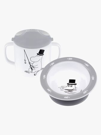 Mumin Vatten & Bad Matset 2 Delar, Grå