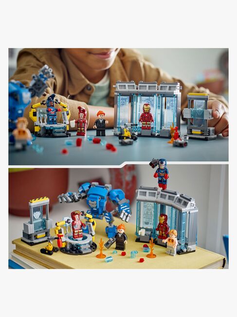 LEGO Super Heroes 76315 Iron Mans labb: rustningarnas sal