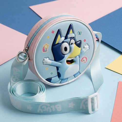 Bluey 3D Axelremsväska, Blå