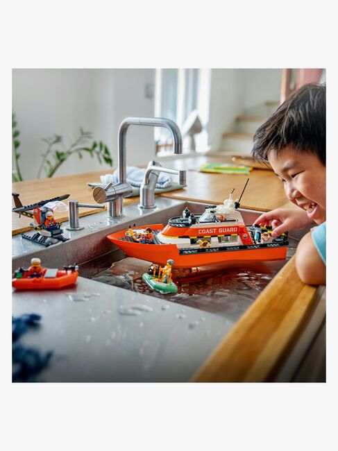 LEGO City 60504 Kustbevakningens räddningsbåt och helikopter