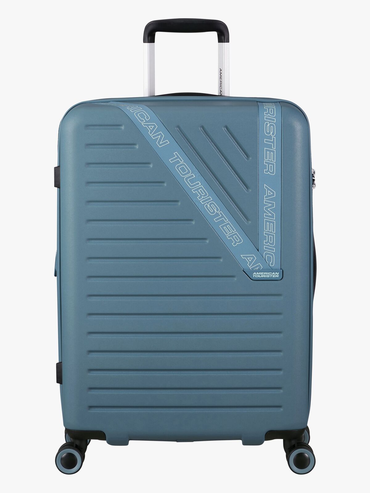 American Tourister Dynabelt Spinner Resväska 68L, Rainstorm Blue