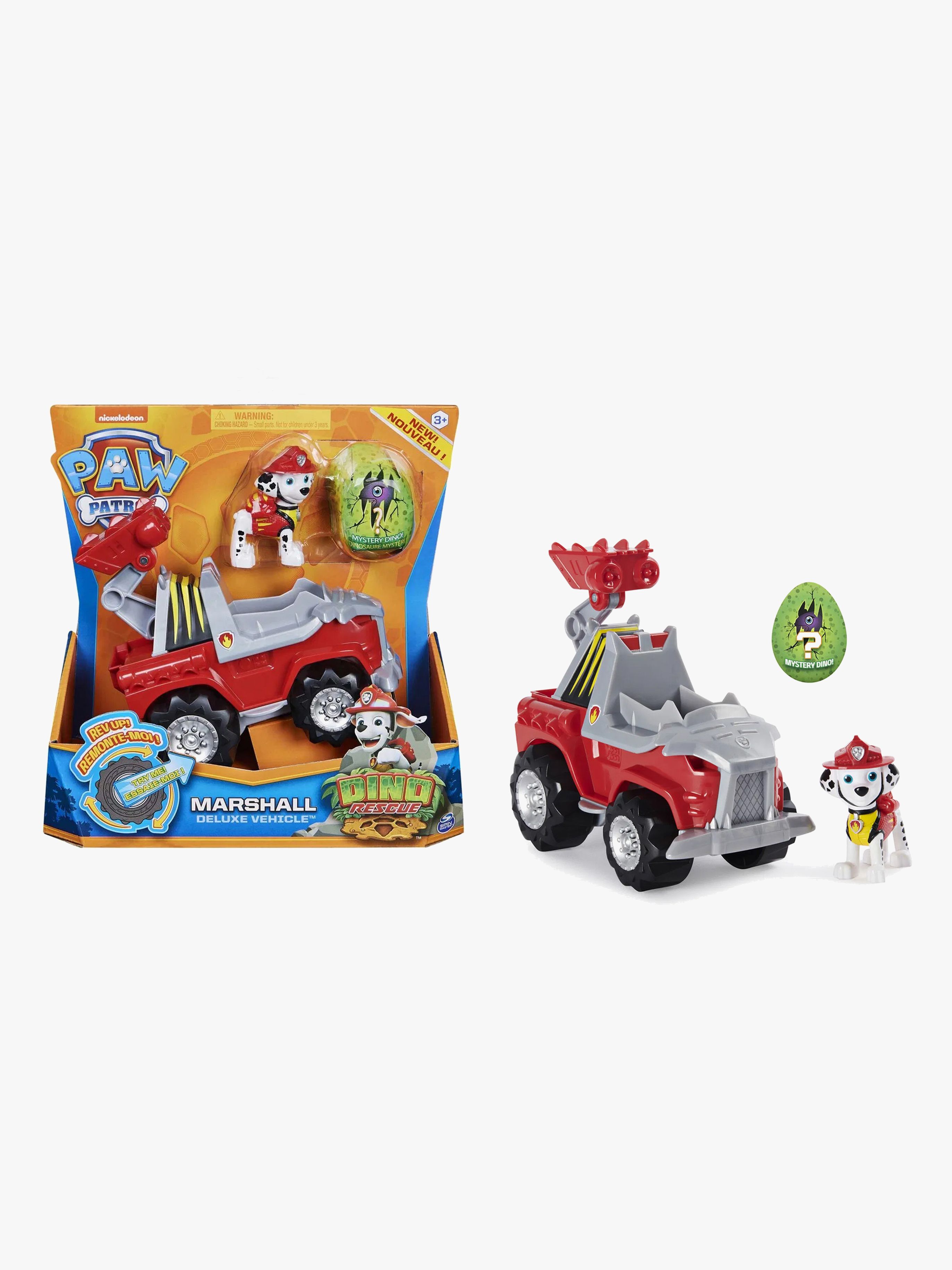 Paw Patrol Figur Med Fordon Marshall Dino Deluxe