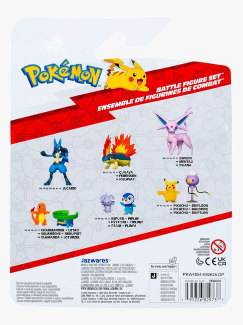 Pokémon Battle Figurset Poochyena Totodile & Kabu 3-Pack