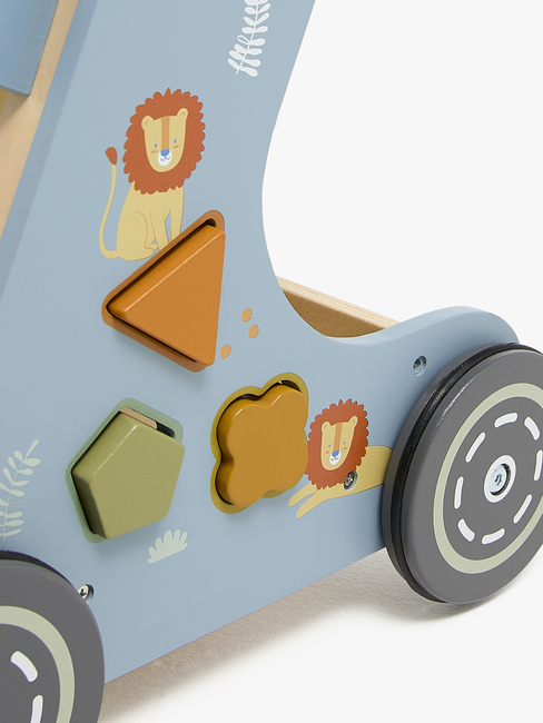 Alice & Fox Lära-gå-vagn Safari, Blå