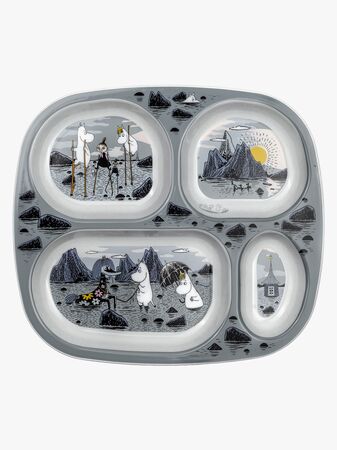 Mumin Kobbar & Skär Delad Tallrik