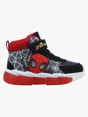 Marvel Spider-Man Vilkkuvat Mid Lenkkarit, Musta